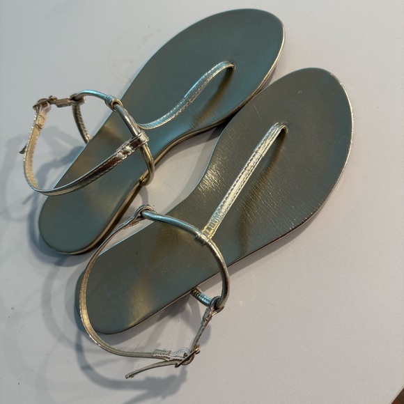 Nicole Miller Gold Sandals - Picture 6 of 12